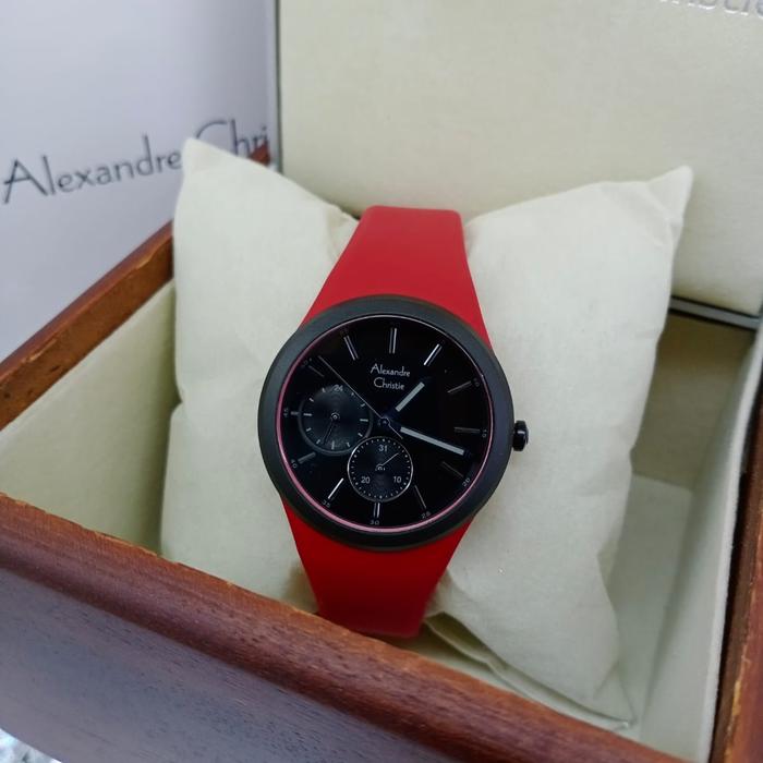 Alexandre Christie Wanita Ac 2663 Red Black original