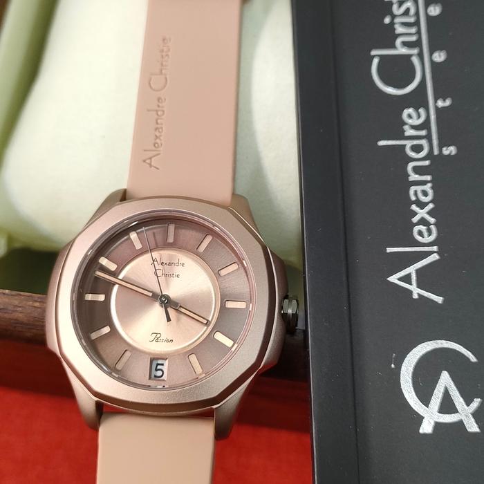 Jam Wanita ORIGINAL Alexandre Christie ACF 2A11 LD Solid Stainless
