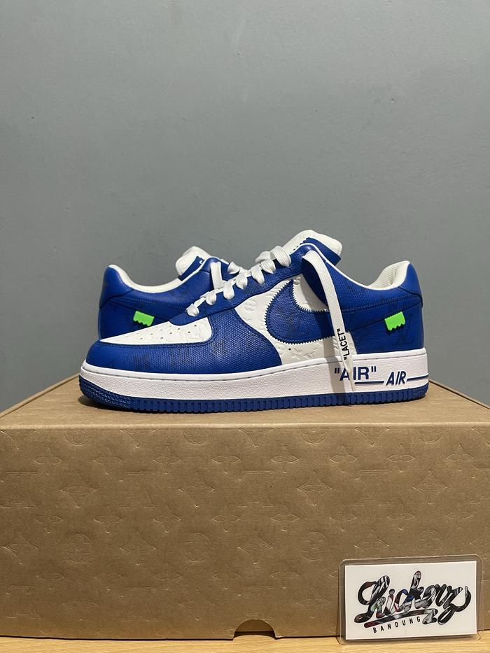 Louis Vuitton x Nike Air Force 1 Low White Royal ORIGINAL