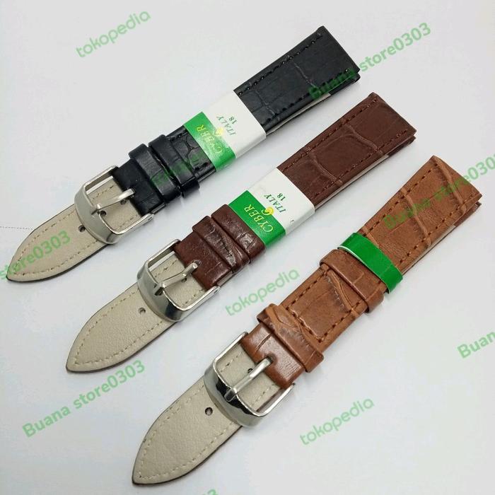 TALI STRAP KULIT JAM CASIO EDIFICE EFR556 UKURAN 14 16 18 20 22 24MM
