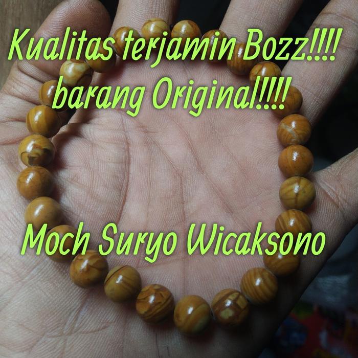 Natural Gelang Fosil Kayu Cendana Original Ready Batu warangan
