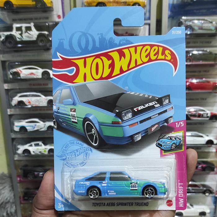 HOT WHEELS Toyota AE86 Sprinter Trueno Biru
