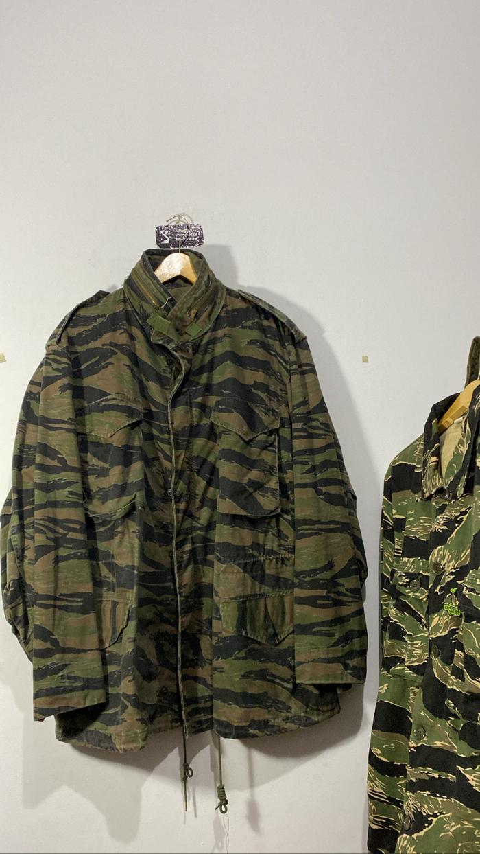M65 Field Jacket Tiger Stripe Pattern Size Large Reg