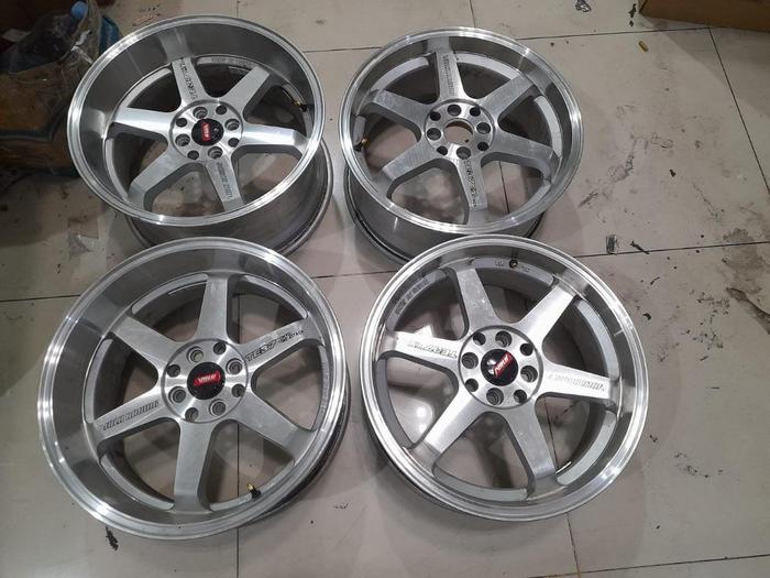 Velg Second Te37 Ring 17x7,5/8,5 Baut 4 Buat Mobil Jazz Mobilio Civic