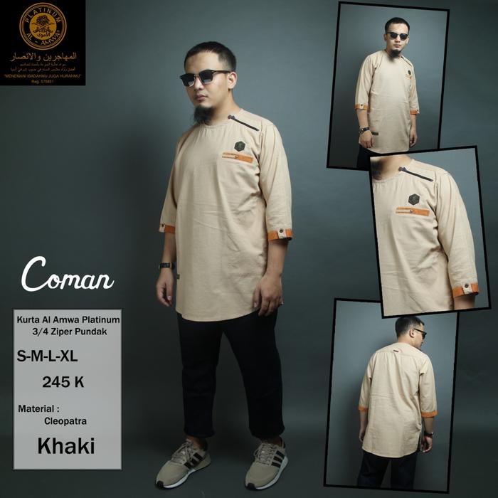 kurta oblong pendek al amwa platinum sultan brunei