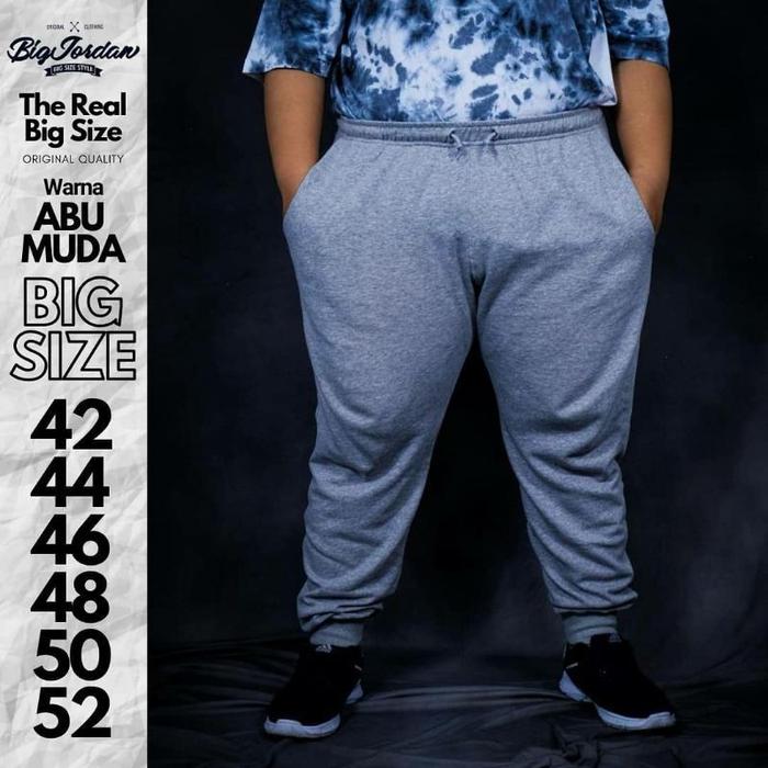 celana jogger terry big size jumbo size ABU MUDA ORIGINAL BIG JORDAN