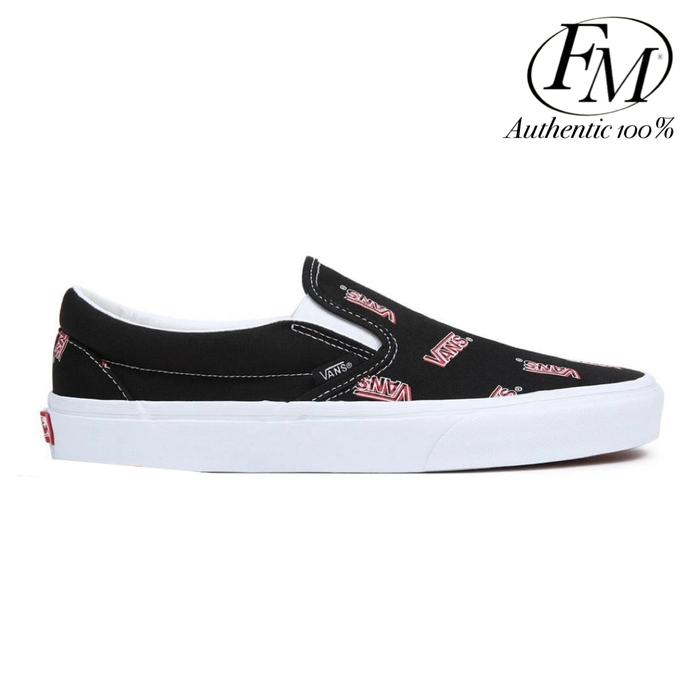 Vans Slip On Classic Misprint Black White 100% Original