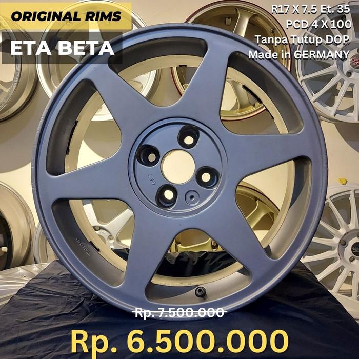 PROMO! Velg Original ETA BETA R17 4x100 Made in Germany for jazz raize