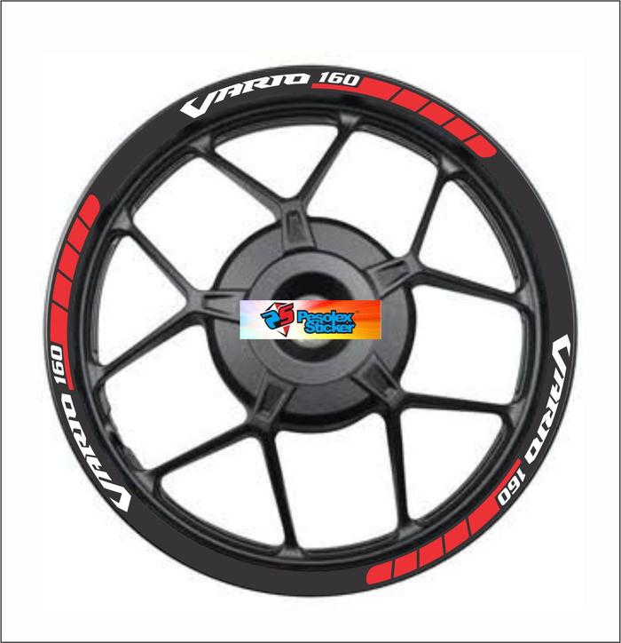 Cuting Sticker Lis Velg Motor VARIO 160 01