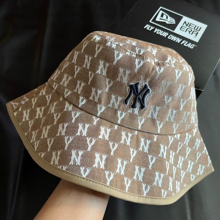 MLB bucket hat Unriverse mini logo 100% Original (Fashion pria/Wanita)