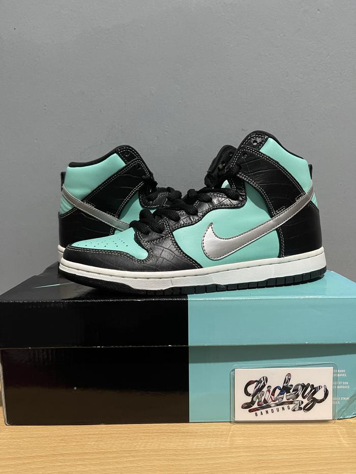 Diamond Supply co x Nike SB Dunk High Aqua Blue ORIGINAL