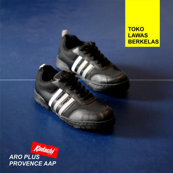Kodachi Sepatu Badminton ARO PLUS Hitam AAP AR Provence Black AAP Sport Running Vintage Bahan Kanvas