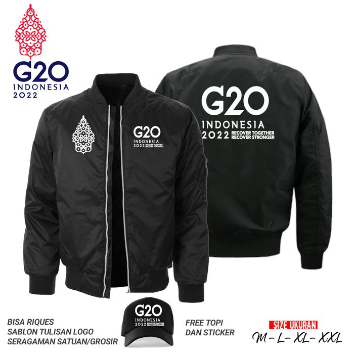 JAKET G20 SPECIAL TERBARU G20 JAKET BOMBER - FREE TOPI