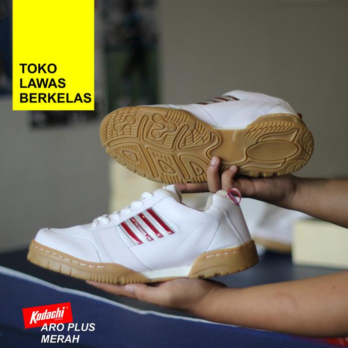 Sepatu Badminton Kodachi AR PLUS MERAH Kodachi ARO Pro Putih Merah