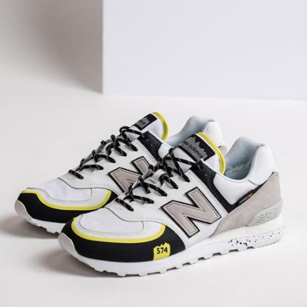 New Balance 574 V2 Mens Sneakers Shoes White Black Grey Original