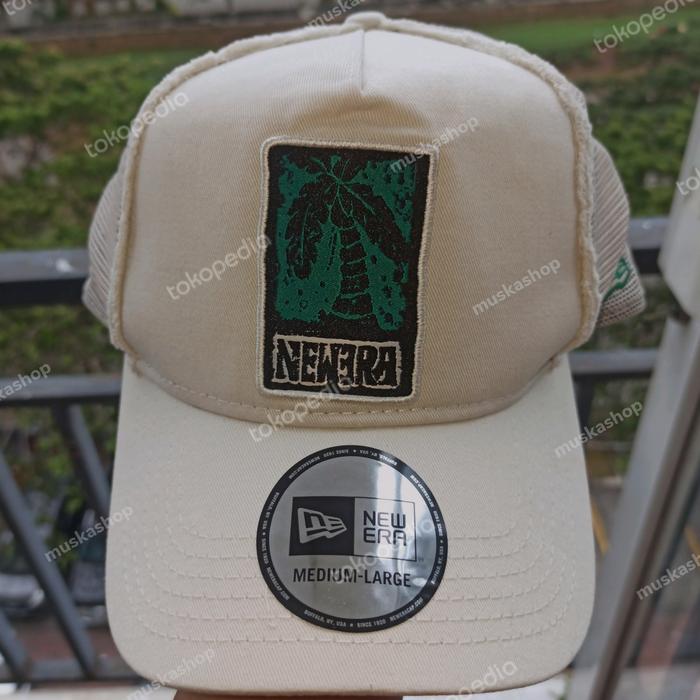 New Era 940KF NE Palm Tree And Turtle Men's Caps - Ivory