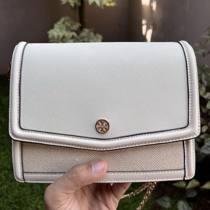 Tory Burch TB Robinson Canvas Convertible Shoulder Bag