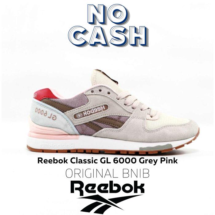 Sepatu Reebok Classic GL 6000 Grey Pink Original BNIB