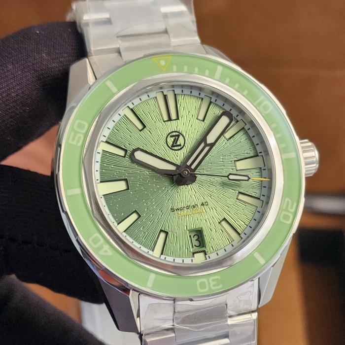 Jam Tangan Zelos Swordfish 40mm Sage Green Limited Edition Brand New