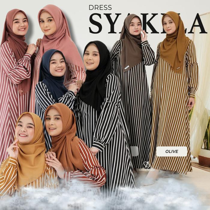 Dress Salur Syakila Gamis Greenism