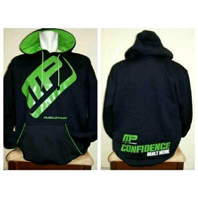Jaket Big Size MP MusclePharm Hoodie Jacket Suplemen Gym UFC Fitness