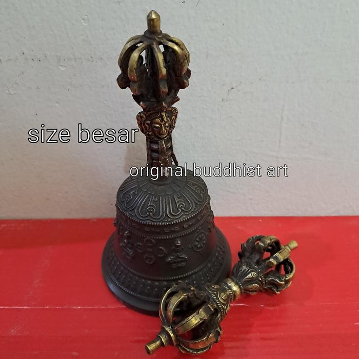 lonceng tangan tibet asli vajra gatha vajra dorje size besar