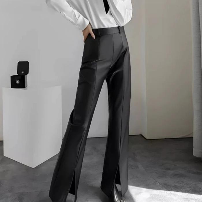 celana kulit wanita/celana kulit panjang/celana kulit model wanita/RF