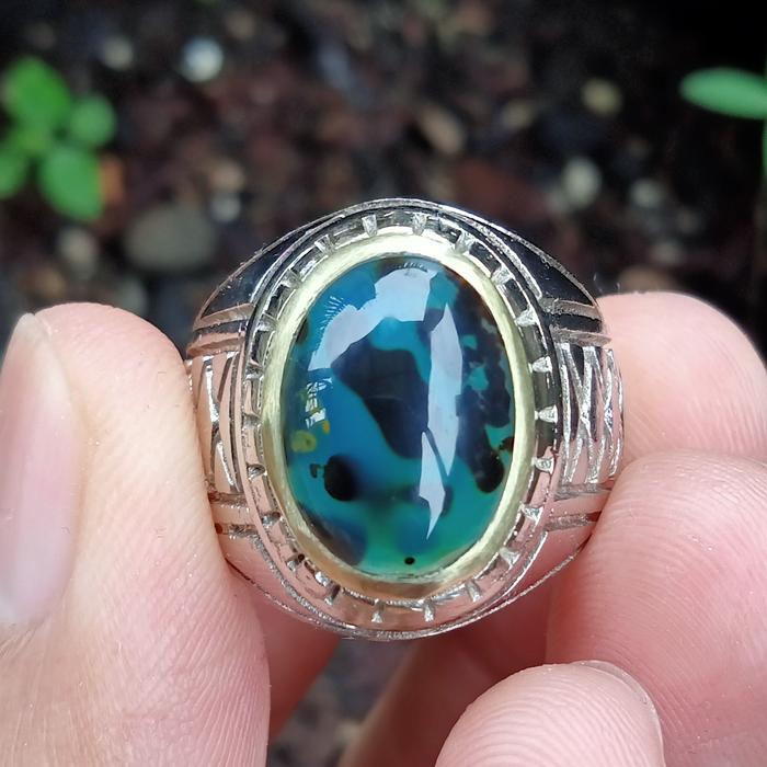 Natural Bacan Majiko Kristal - Material Coklat ( Akik Ternate )