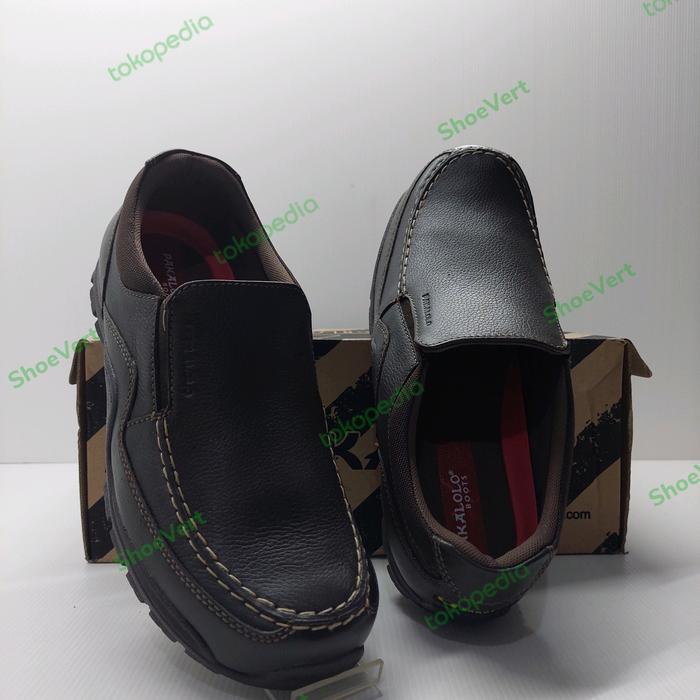 PAKALOLO BOOTS - Sepatu Kulit N6883 (COKLAT, HITAM)