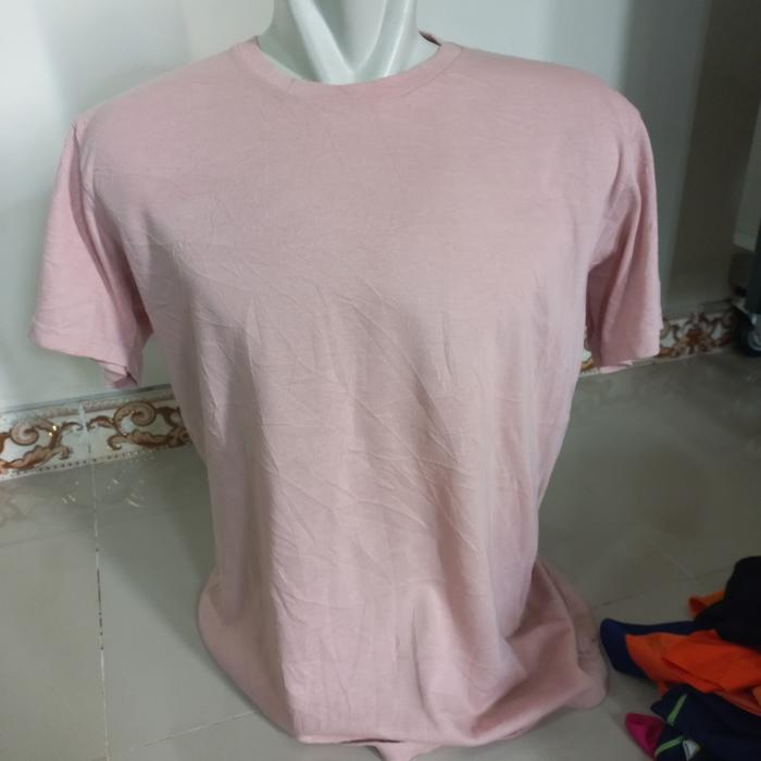 Uniqlo Katun Pink Muda Original preloved