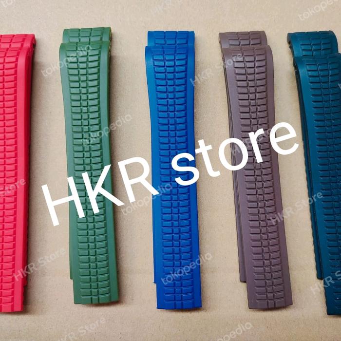 Tali strap jam tangan Patek Philippe Aquanut pillipe karet Rubber Pria
