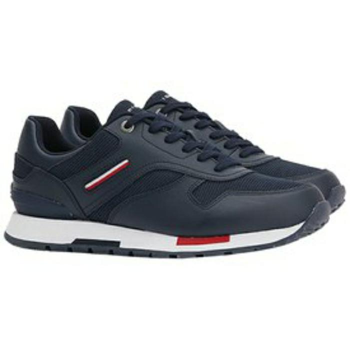 SEPATU SNEAKERS PRIA TOMMY HILFIGER retro runner mix ORIGINAL