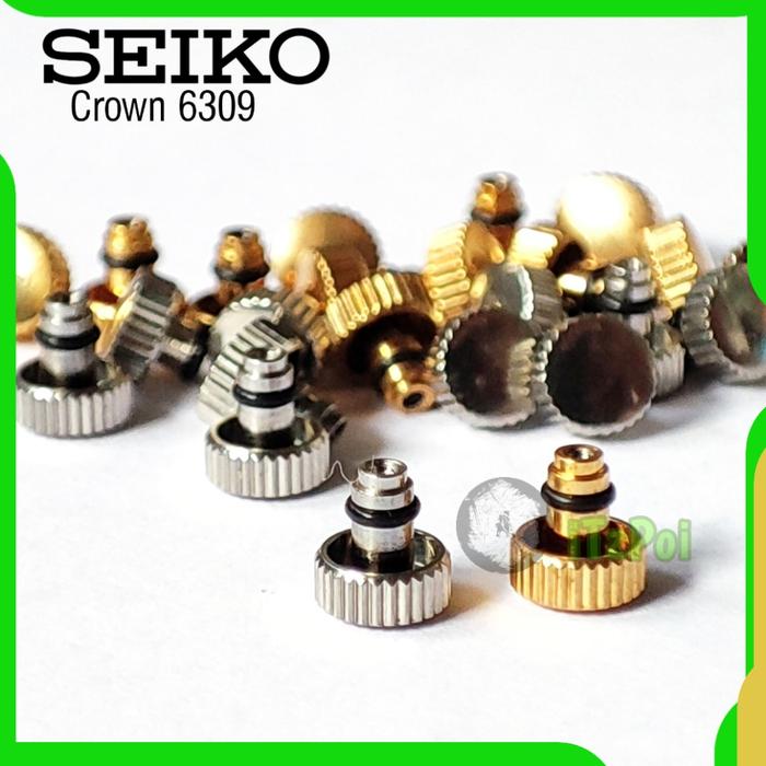 Knop Seiko 6309 Knop putaran jam tangan Seiko 6309 Knop 6309