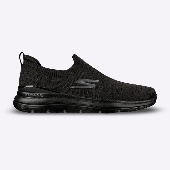 Skechers GO WALK STRETCH FIT NEW OUTSIDER Mens Slip On Shoes Black