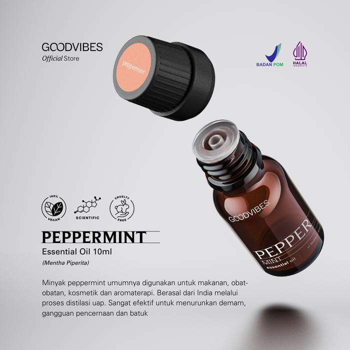 GoodVibes Peppermint Essential Oil 10Ml