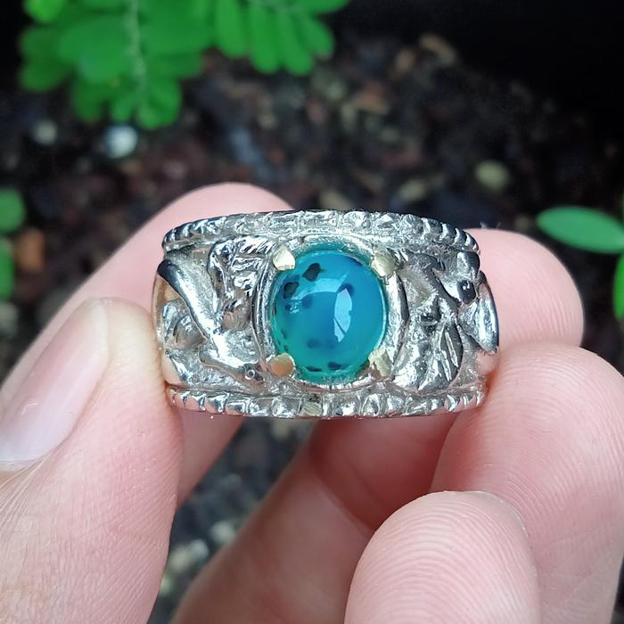 Natural Bacan Doko Totol Kristal size minion ( Batu Akik Ternate )