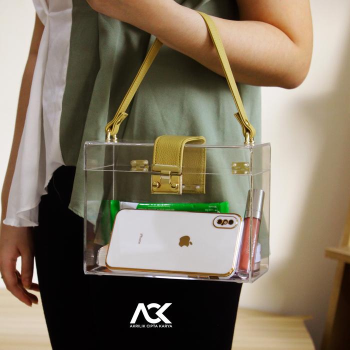 Acrylic Bag-Tas Akrilik-Hampers Akrilik Bentuk Tas