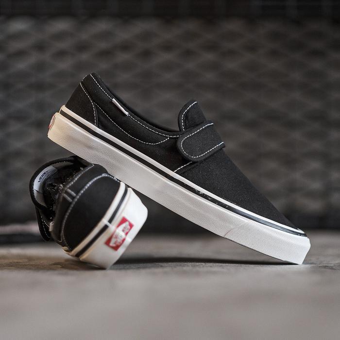 Vans Slip On 47DX Anaheim Factory Black White ORIGINAL MURAH