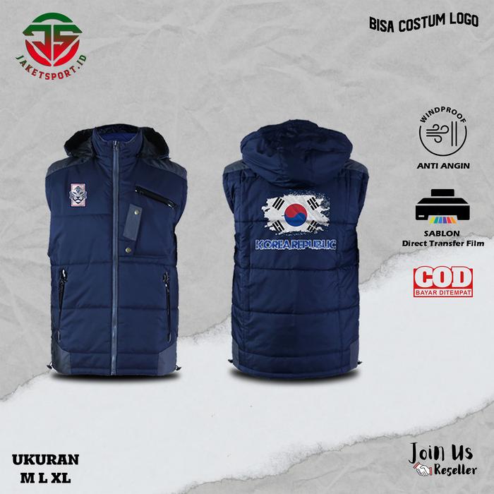 JAKET ROMPI PRIA PIALA DUNIA 2022 TIMNAS KOREA SELATAN BOLA CASUAL WF