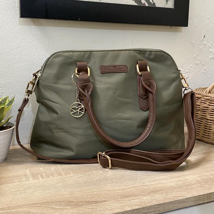 tas sling bag she rules SR by sumdex hijau army bekas