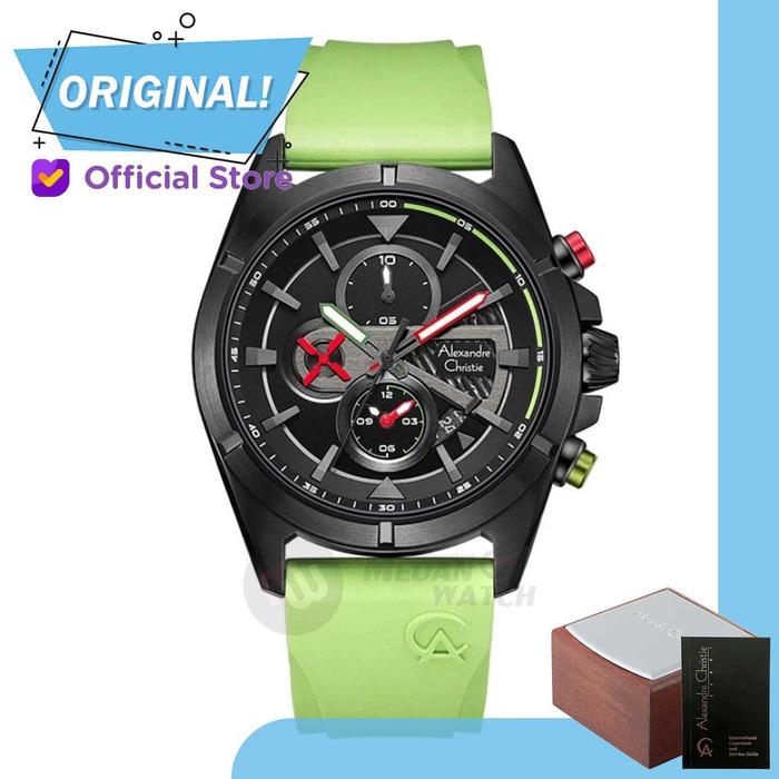Jam Tangan Pria Analog Alexandre Christie 6592MC AC6592 AC 6592 MC 6592 MCREPBALE Original Garansi R