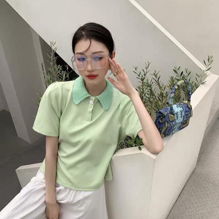 TOP 3442 ATASAN PREMIUM KOREA ATASAN LIME IMPOR AMITIE APPAREAL