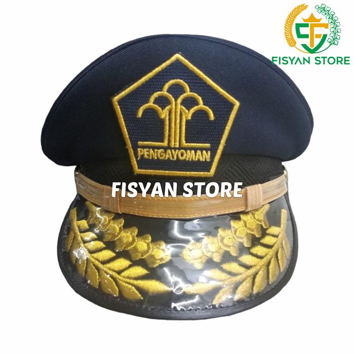 Topi Pet Pengayoman | Pet Kemenkumham | Topi Pet Lapas Gol 4C 4D 4E