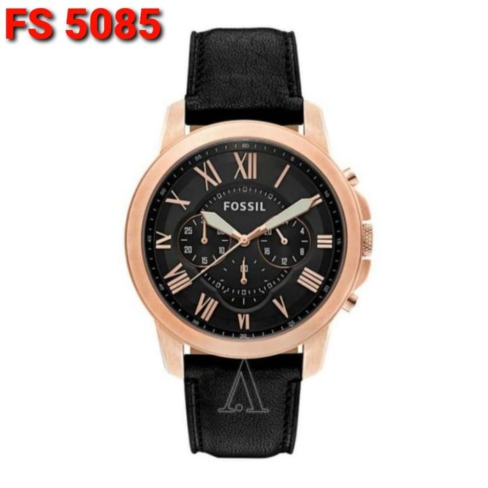 Jam Tangan Pria FS5085 Chrono Kulit Stainless Steel