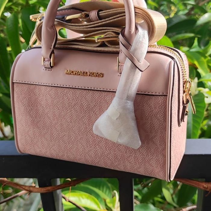 Jual Tas M1chael K0rs MK Duffle XSmall Color Sign Blush Pink Original