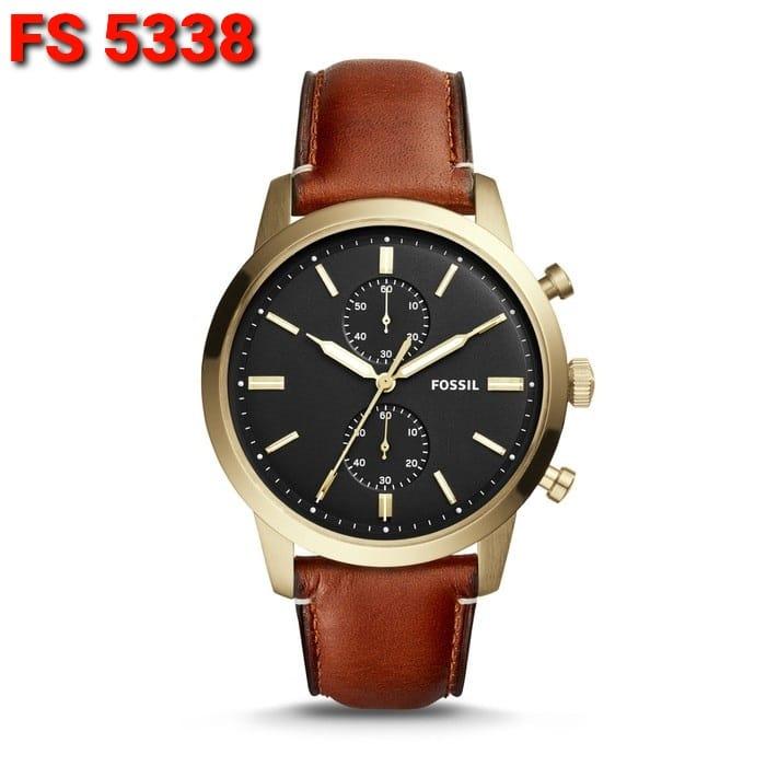 Jam Tangan Pria FS5338 FS 5338 Kulit Stainless Watches