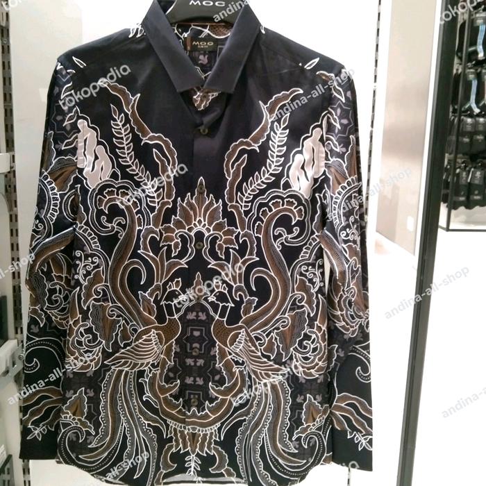 MOC kemeja batik pria lengan panajng RADIKA 100% cotton,SLIMFIT