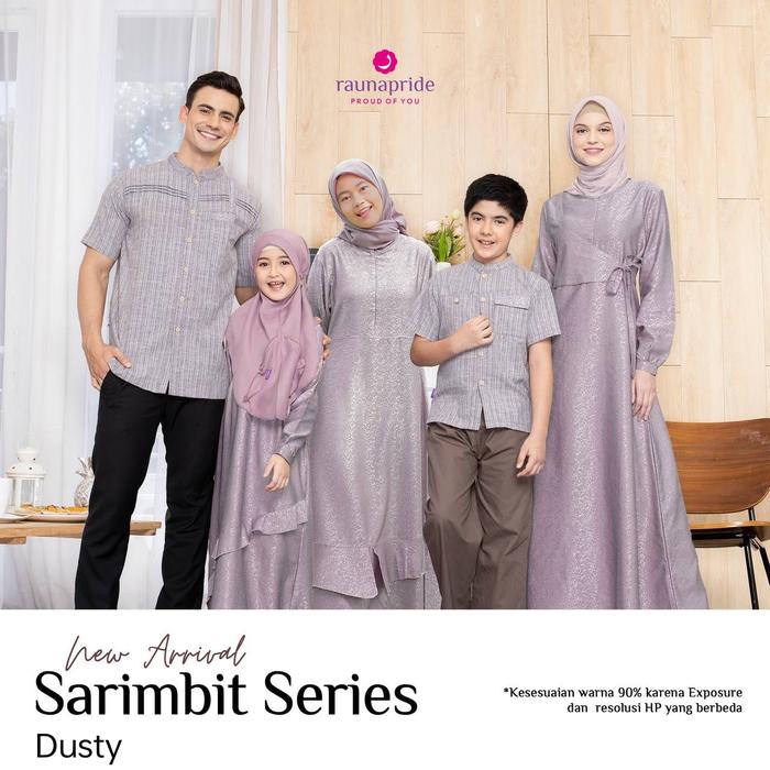 Gamis dewasa sarimbit keluarga RGF 06 dusty ORI by rauna