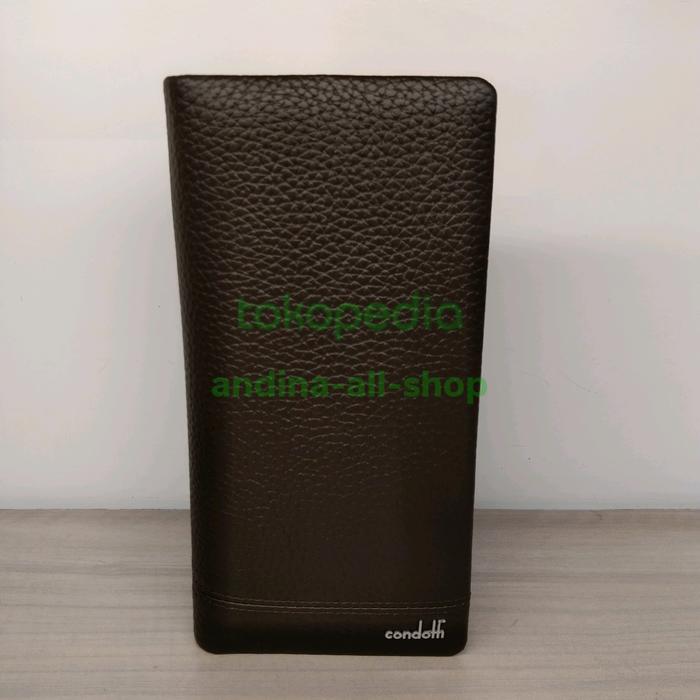 CONDOTTI leather long wallet c-60977 (9*1*18,7cm) 100% ORI ,coffee