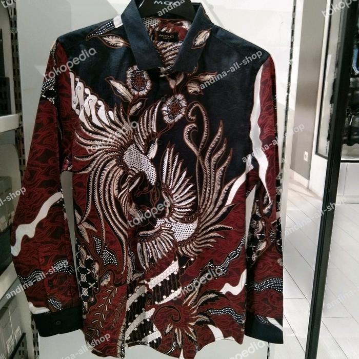 MOC kemeja batik pria lengan panjang DANINDRA 100% cotton.SLIMFIT